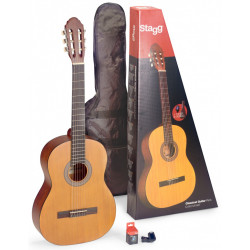 Stagg C440 M NAT PACK - Guitare classique.4/4 tilleul/pack