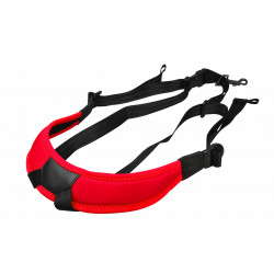 Stagg HARNESS J RD - Harnais pour saxophone pour enfant,  rouge