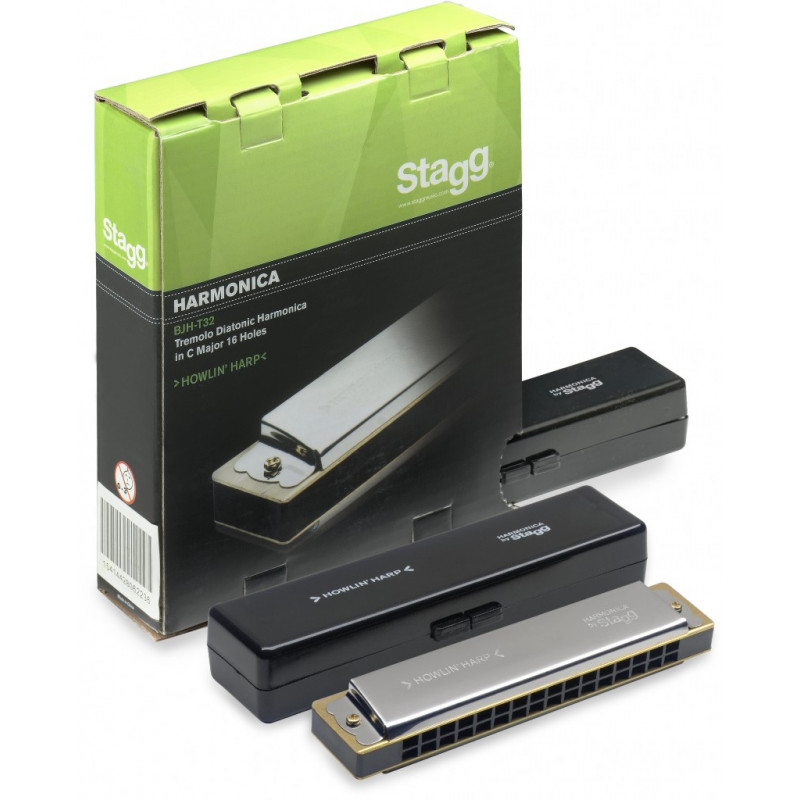 Stagg BJH-T32 - Harmonica Tremolo Diatonique en DO majeur