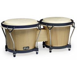 Stagg BW-70-N - Bongos traditionnels en bois 6'' et 7''