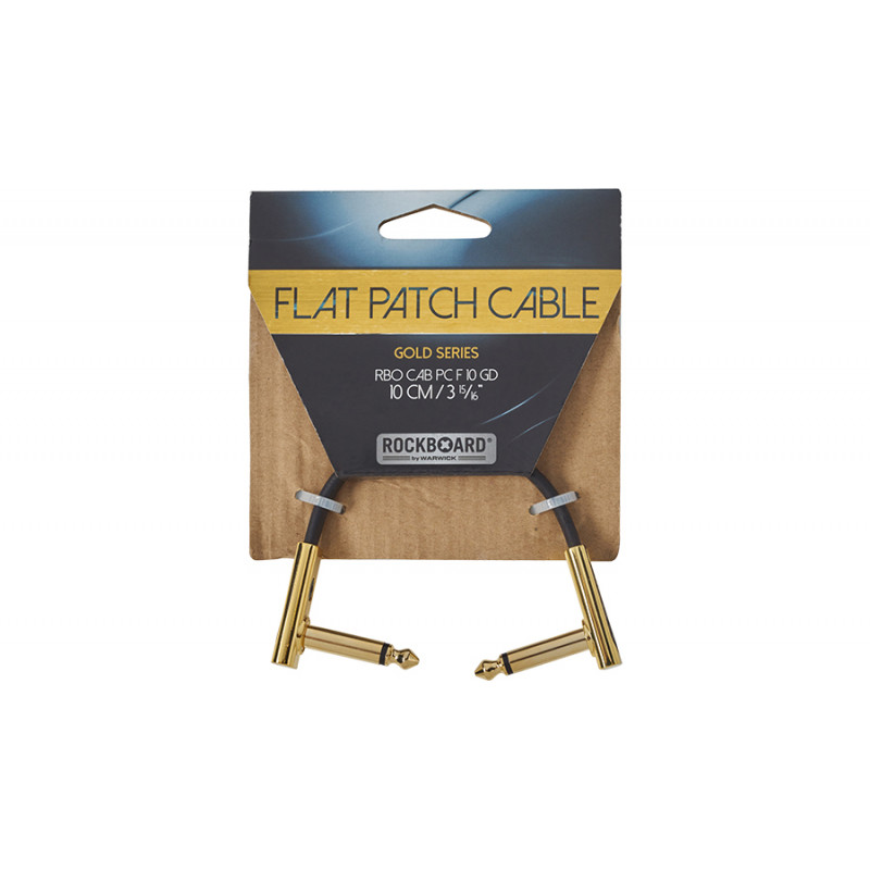 RockBoard Flat Patch Gold Series CAB-PC-F-10-GD - câble pach 10 cm