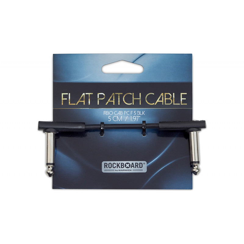 RockBoard Flat Patch CAB-PC-F-5-BLK - câble pach 5 cm noir