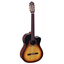 Ortega RCE158SN - Guitare électro-classique - Tobacco burst (+housse)