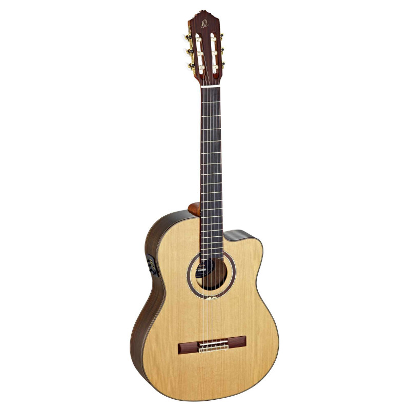 Ortega RCE159MN - Guitare électro-classique - Naturel brillant (+housse)