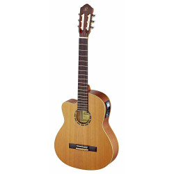 Ortega RCE131L - Guitare électro-classique gaucher - Naturel satiné (+housse)