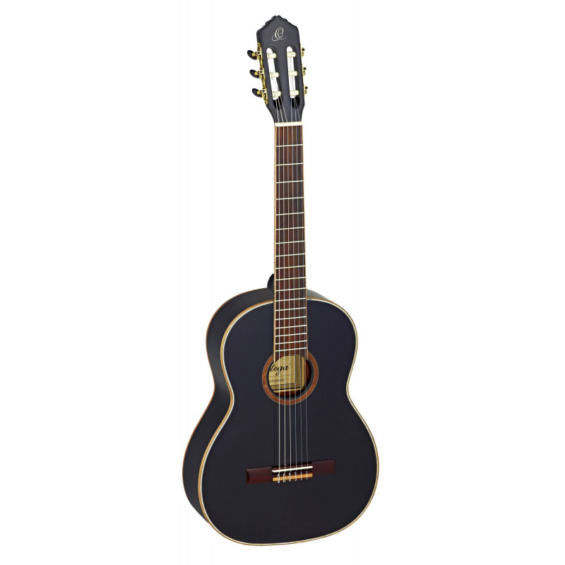 Ortega R221 - Guitare classique 4/4 - Noir brillant (+housse)