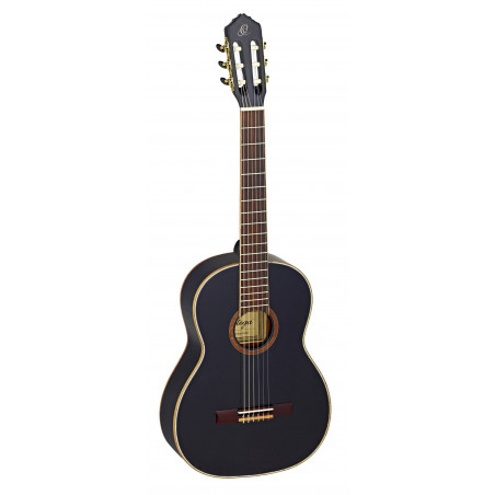 Ortega R221 - Guitare classique 4/4 - Noir brillant (+housse)