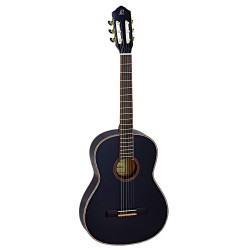 Ortega R221SN - Guitare classique 4/4 - Noir brillant (+housse)