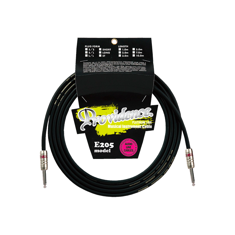 Providence E205 - 5,0m S/S - câble jack