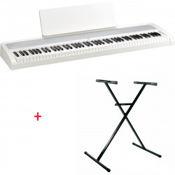 Pack Korg B2 blanc  - Piano numérique 88 notes + Stand en X