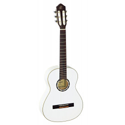 Ortega R121-3/4 - Guitare classique 3/4 - Blanc brillant (+housse)