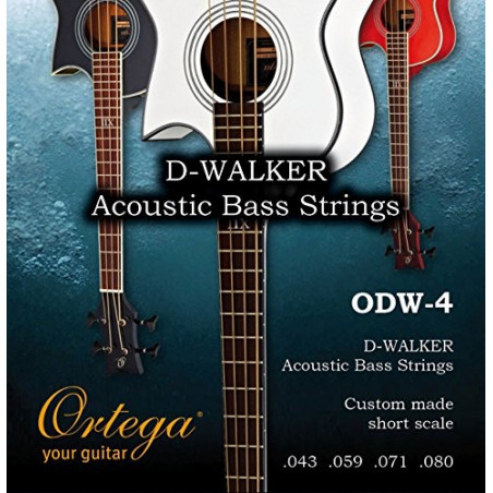 Ortega ODW4 - Jeu de 4 cordes pour basse D-WALKER