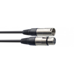 Stagg SMC030 - Câble de microphone XLR/XLR (m/f), 30 cm