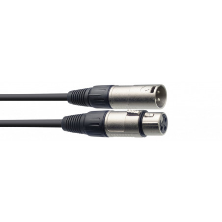 Stagg SMC030 - Câble de microphone XLR/XLR (m/f), 30 cm