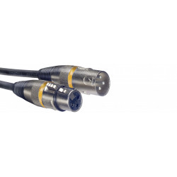 Stagg SMC6 YW - Câble de microphone XLR/XLR (m/f), 6 m, anneau jaune