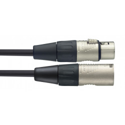 Stagg NMC3R - Câble professionnel micro XLR m. / XLR f 3 M série