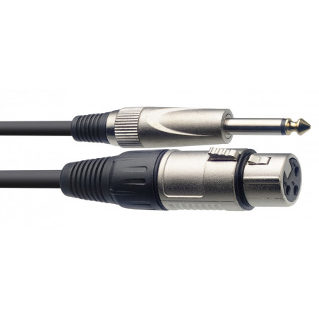Stagg SMC1XP - Câble de microphone XLR/jack (f/m), 1 m
