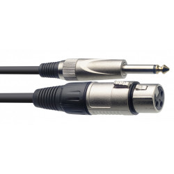 Stagg SMC3XP - Câble de microphone XLR/jack (f/m), 3 m