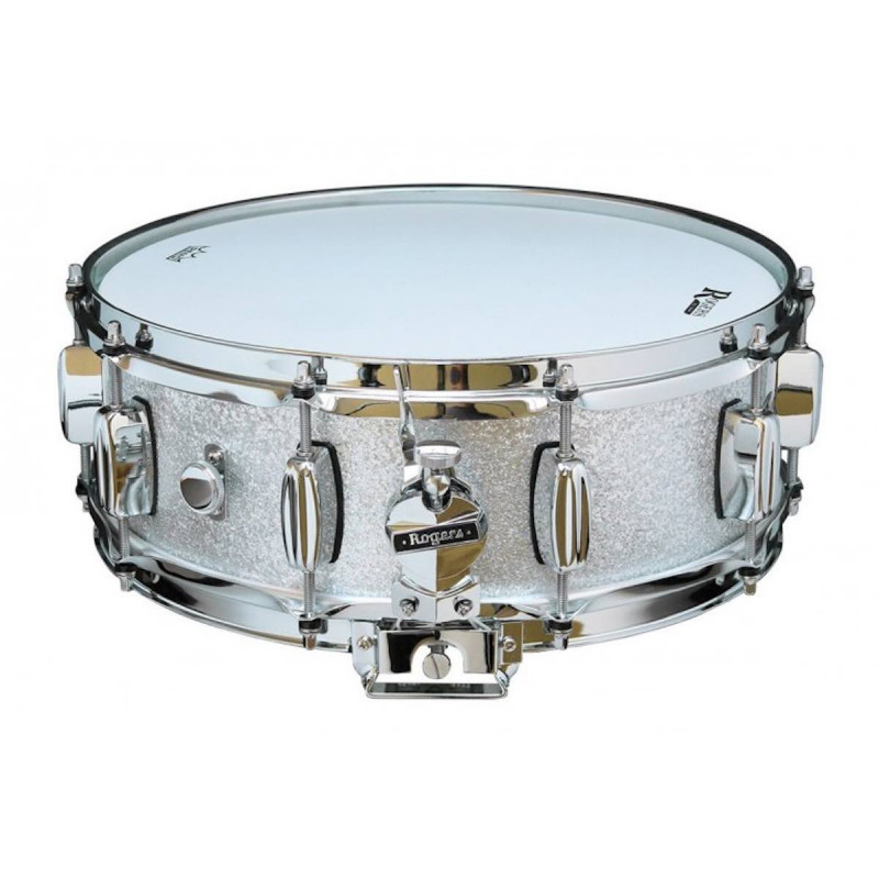 Rogers - dyna sonic - 14" x 5" - 32-ss - silver sparkle - caisse claire