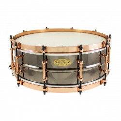 WORLDMAX - BK-5014SFXG - Black dawg - 14" X 5" - Aztec gold vintage - Fût laiton - Caisse claire