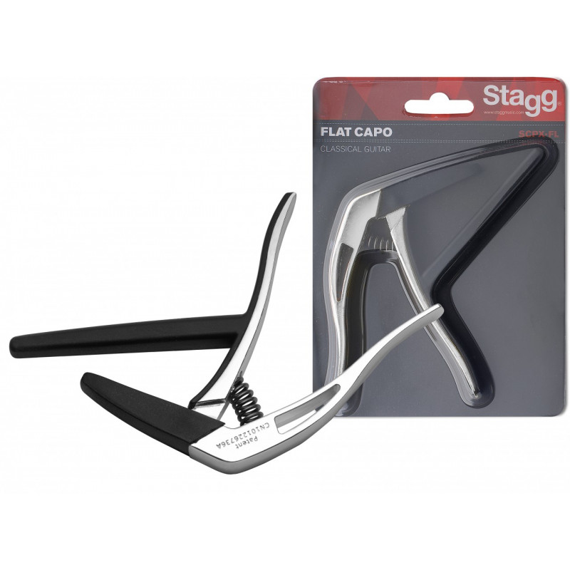 Stagg SCPX-FL CR - Capodastre guitare classique Stagg SCPX-FL CR - Capodastre guitare classique