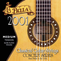 Labella 2001MED - Jeu de cordes guitare classique 2001 Classical - Tension médium