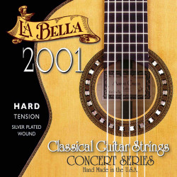 Labella 2001HARD - Jeu de cordes guitare classique 2001 Classical - Tension forte