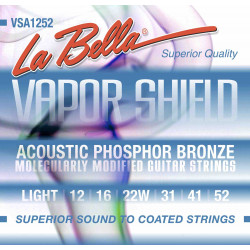 Labella Vapor Shield - Jeu de cordes guitare acoustique Phosphor Bronze - Light 12-52