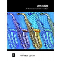 20 Modern Studies For Solo Saxophone - James Rae - Méthode Saxophone