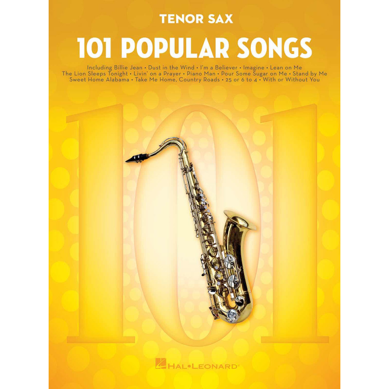 101 Popular Songs - Partitions pour Saxophone Ténor