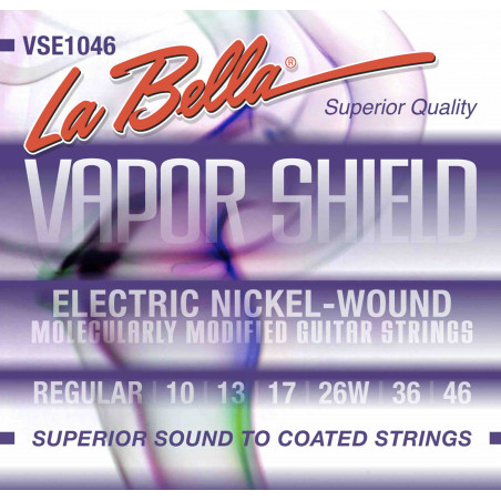 Labella Vapor Shield - Jeu de cordes guitare électrique - Regular 10-46