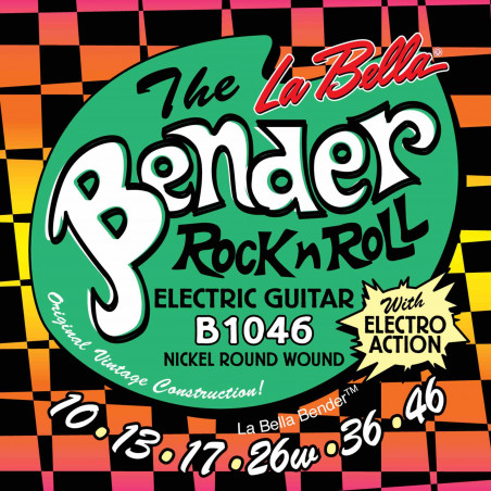 Labella B1046 - Jeu de cordes guitare électrique Bender - 10-46