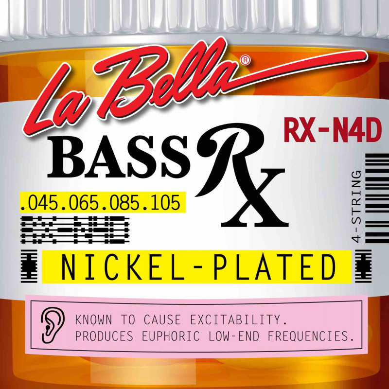 Labella RX-N4D - Jeu de cordes basse électrique RX Nickel - 45-105