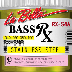 Labella RX-S4A - Jeu de cordes basse électrique RX Stainless Steel - 40-100
