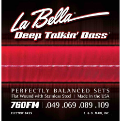 Labella 760FM - Jeu de cordes basse électrique Deep Talkin' Bass Flats - 49-109