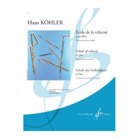 École de la vélocite pour flûte - Hans Köhler