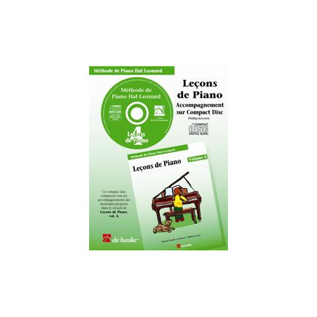 CD Leçons de Piano - volume 4