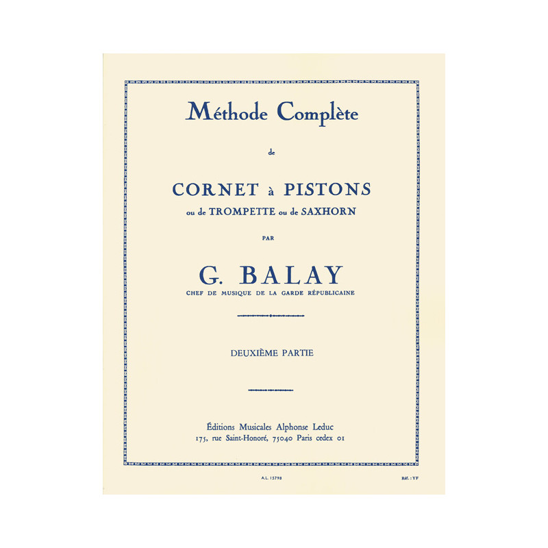Méthode complète de cornet à pistons, Vol.2 - Guillaume Balay