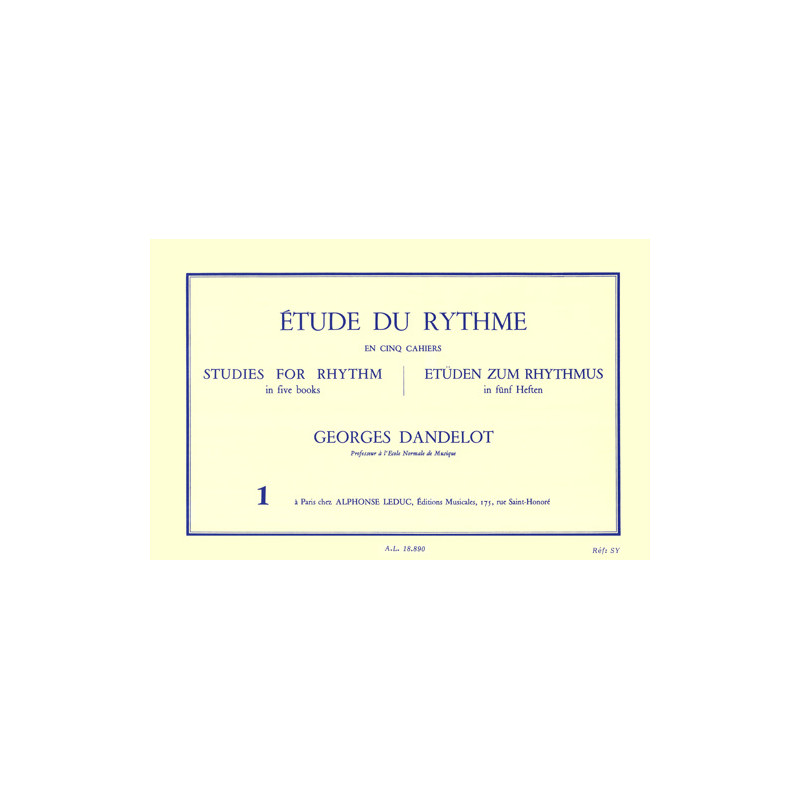 Etude Du Rythme Vol.1 - Georges Dandelot