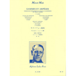 Gammes et Arpèges en trois cahiers, Vol. 1 - Marcel Mule - Saxophone