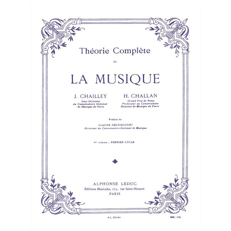 Complete theory of music - Vol. 1 - Jacques Chailley, Henri Challan