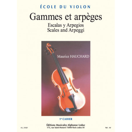 Gammes Et Arpeges, Vol.1 - Maurice Hauchard - Violon