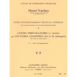 40 Exercises With Treble And Bass Clefs Mixed - Henri Vachey