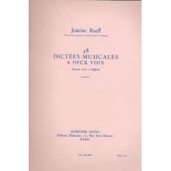 48 Dictées Musicales à Deux Voix - Jeanine Rueff