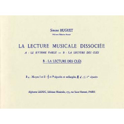 Lecture Musicale Dissociee B Lect Cles B4 Moy - Simone Huguet