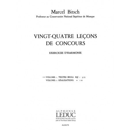 24 Lecons De Concours - Marcel Bitsch