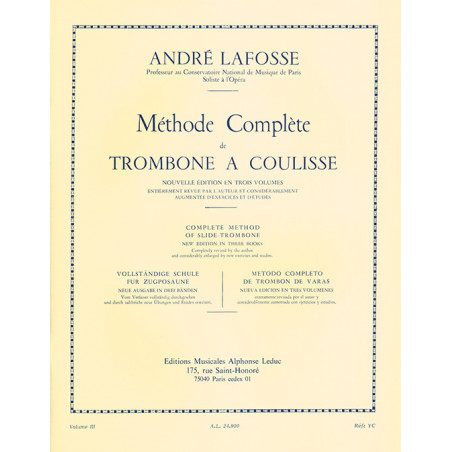 Methode 3 -  Lafosse - Trombone