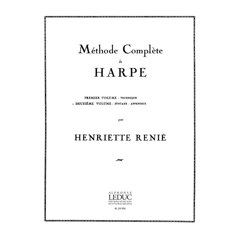 Methode de Harpe vol. 2 Harp French - Henriette Renie