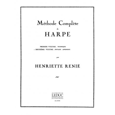 Methode de Harpe vol. 2 Harp French - Henriette Renie