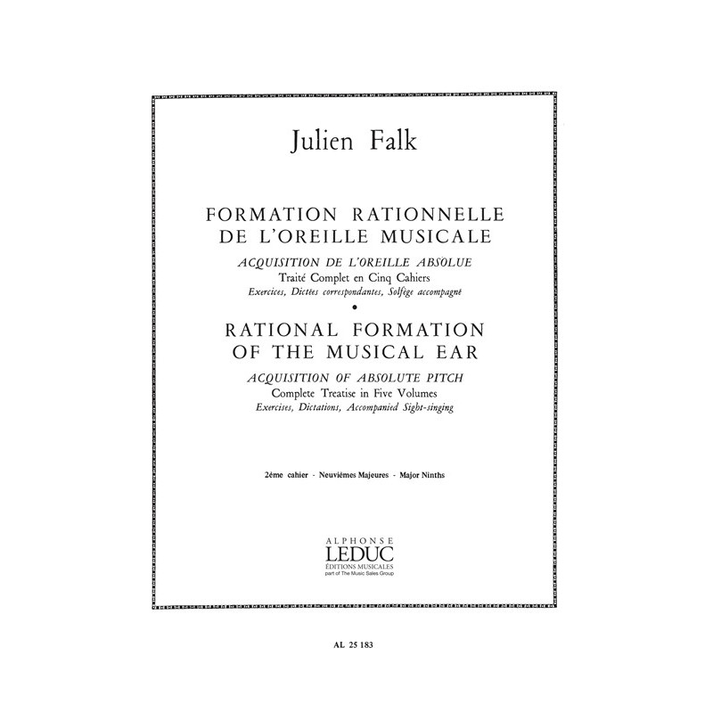 Formation Rationnelle De l'Oreille Musicale Vol. 2 - Falk